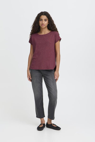 Rebel Metallic Fleck T-Shirt (Maroon)