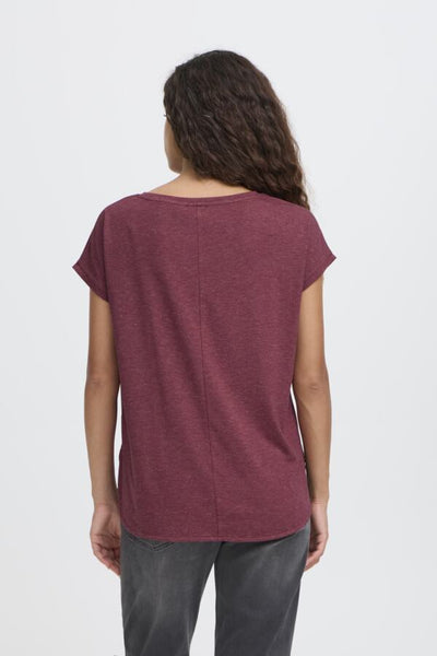 Rebel Metallic Fleck T-Shirt (Maroon)