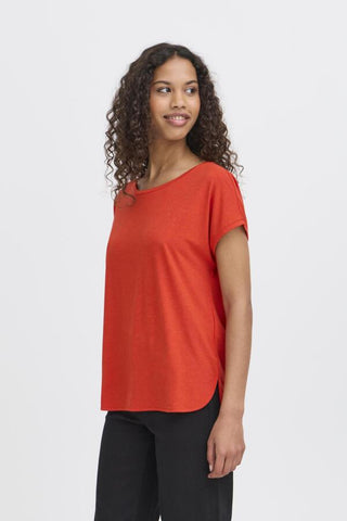 Rebel Metallic Fleck T-Shirt (Fiery Red)