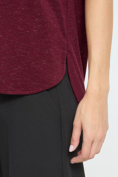 Rebel Metallic Fleck T-Shirt (Zinfandel)