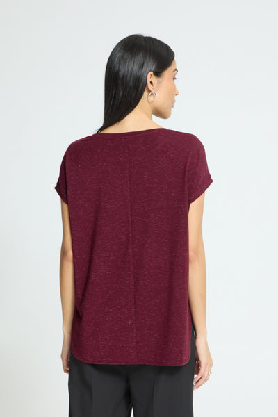 Rebel Metallic Fleck T-Shirt (Zinfandel)