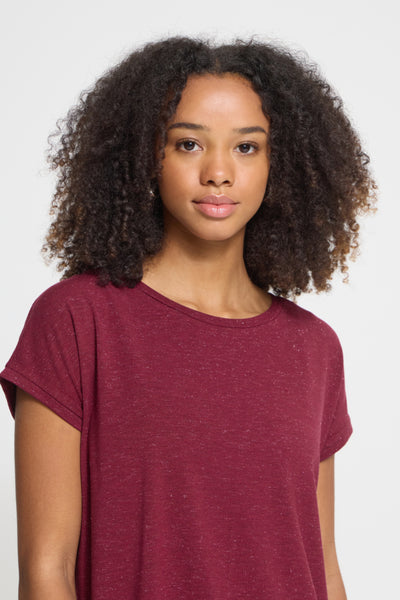 Rebel Metallic Fleck T-Shirt (Rhododendron)