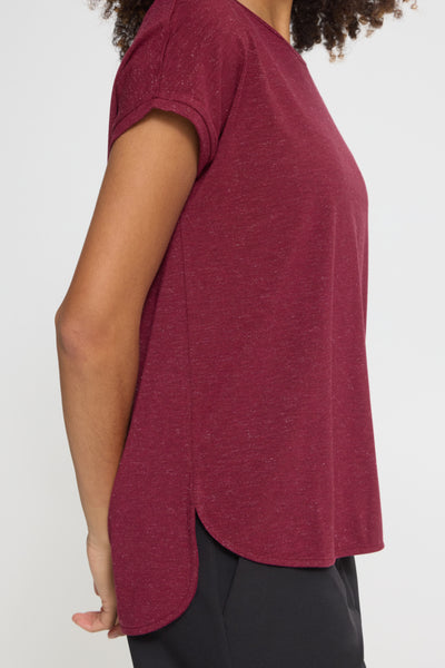 Rebel Metallic Fleck T-Shirt (Rhododendron)