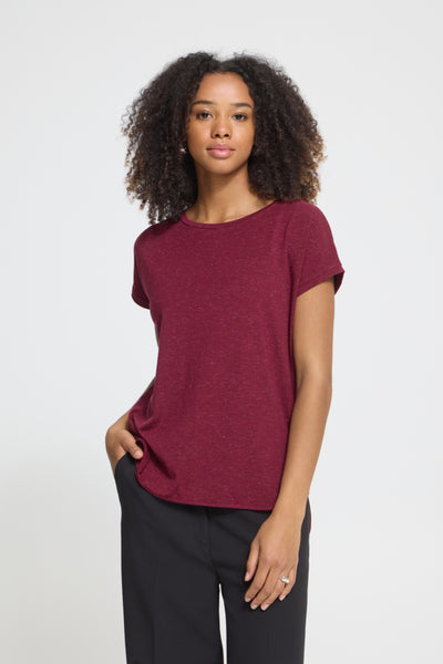 Rebel Metallic Fleck T-Shirt (Rhododendron)