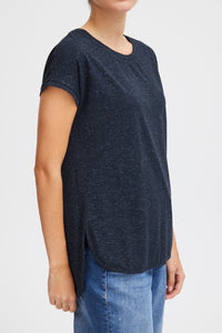 Rebel Metallic Fleck T-Shirt (Navy)