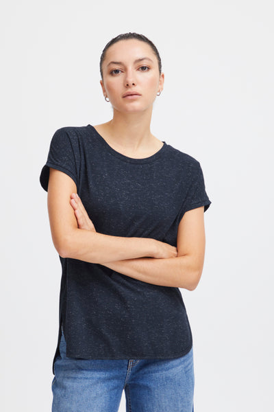 Rebel Metallic Fleck T-Shirt (Navy)