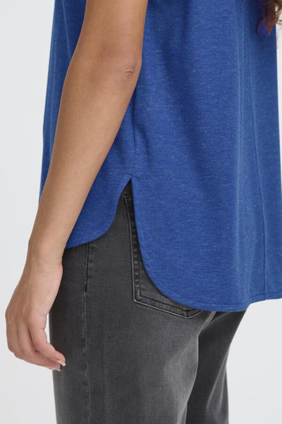 Rebel Metallic Fleck T-Shirt (Navy Peony)
