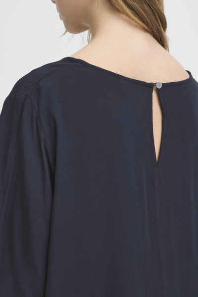 Marrakech Short Sleeve Top (Navy) - 25% OFF AT CHECKOUT - FINAL SALE