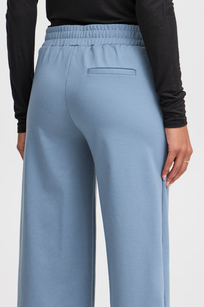 Kate Signature Wide Crop Pant (Blue Mirage)