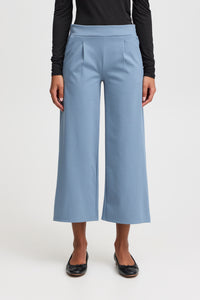 Kate Signature Wide Crop Pant (Blue Mirage)