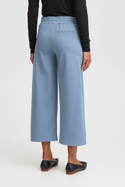 Kate Signature Wide Crop Pant (Blue Mirage)