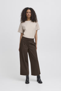 Kate Signature Wide Crop Pant (Chocolate)