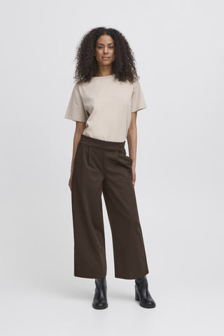 Kate Signature Wide Crop Pant (Chocolate)