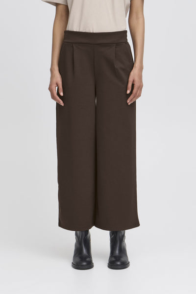 Kate Signature Wide Crop Pant (Chocolate)