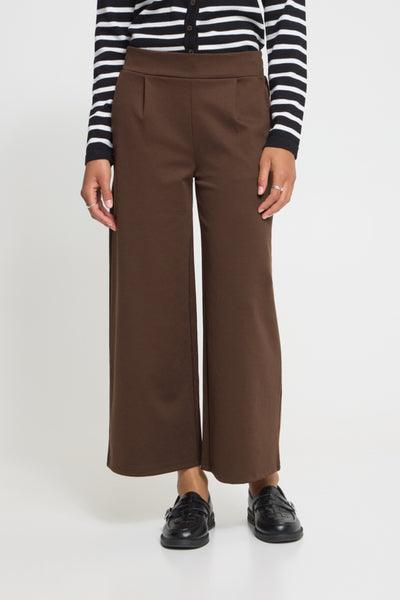 Kate Signature Wide Crop Pant (Chicory Coffee)