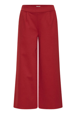 Kate Signature Wide Crop Pant (Red Dahlia)