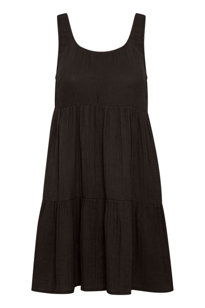 Foxa Cotton Dress (Black)