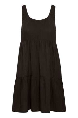 Foxie Cotton Dress (Black)