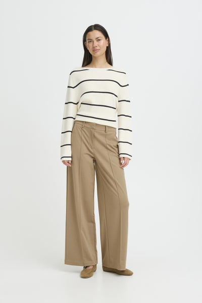 Kate Wide Office Pant (Sepia Tint)