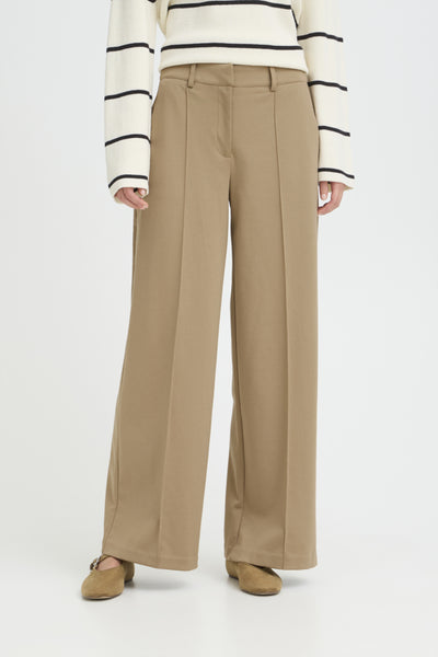 Kate Wide Office Pant (Sepia Tint)