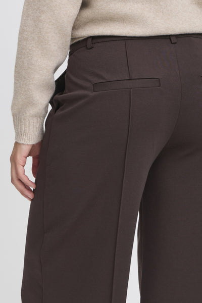 Kate Wide Office Pant (Chocolate)