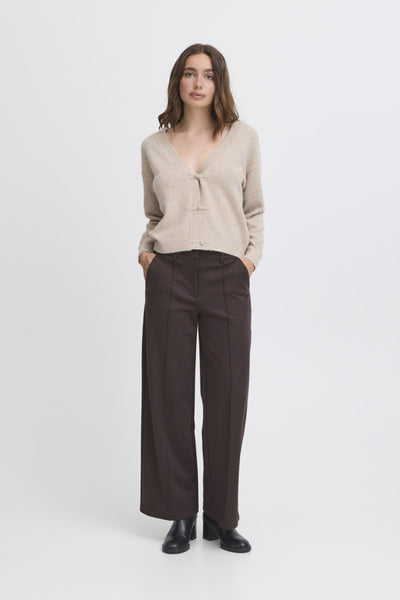 Kate Wide Office Pant (Chocolate)