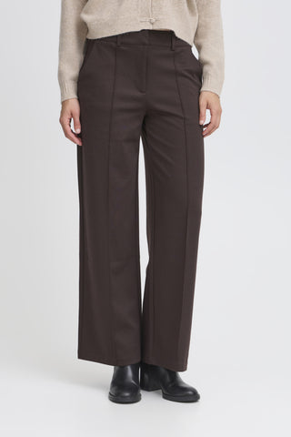 Kate Wide Office Pant (Chocolate)