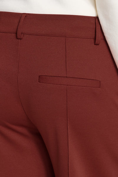 Kate Wide Office Pant (Madder Brown)