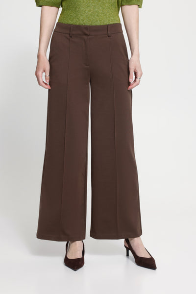 Kate Wide Office Pant (Chicory Coffee)