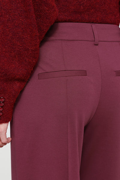 Kate Wide Office Pant (Rhododendron)