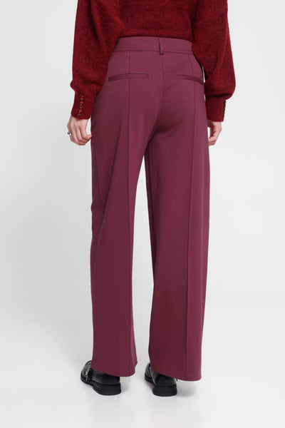 Kate Wide Office Pant (Rhododendron)