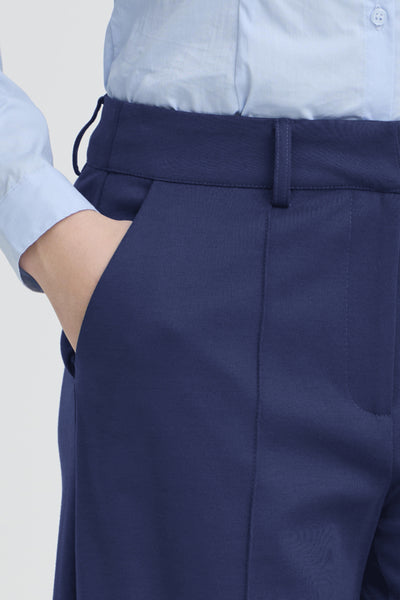 Kate Wide Office Pant (Blueprint)