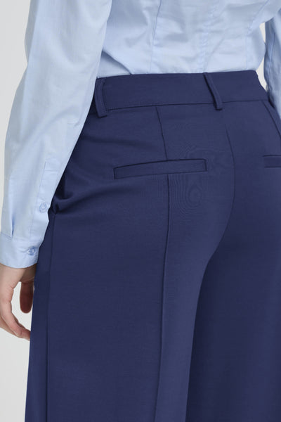 Kate Wide Office Pant (Blueprint)