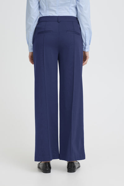 Kate Wide Office Pant (Blueprint)