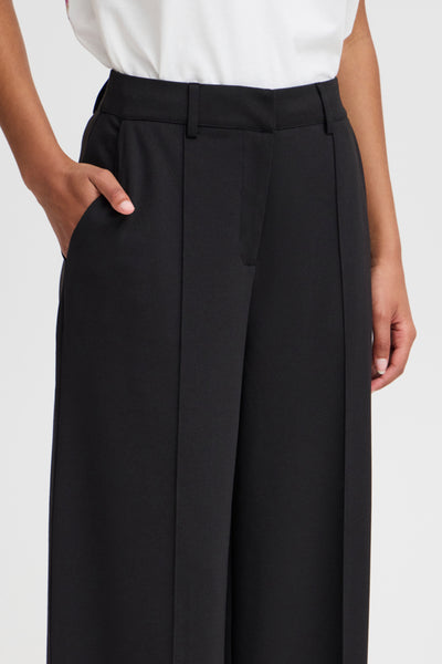 Kate Wide Office Pant (Black)