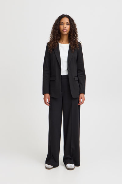 Kate Wide Office Pant (Black)