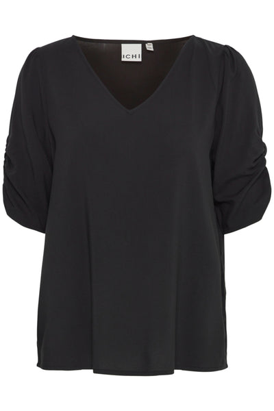 Maina Rouched Sleeve Top - 2 Colour Options