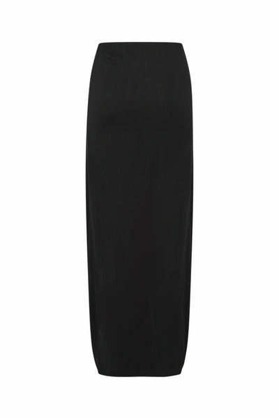 Luna Black Ruched Skirt