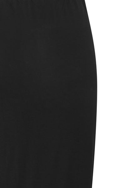 Luna Black Ruched Skirt