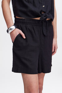 Lino Linen Blend Short (Black)