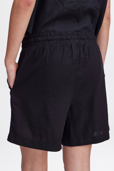 Lino Linen Blend Short (Black)