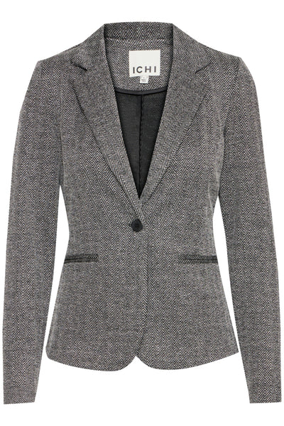 Kate Print Blazer (Herringbone)