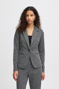 Kate Print Blazer (Herringbone)