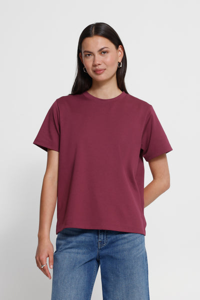 Kate Short Sleeve Top (Rhododendron)