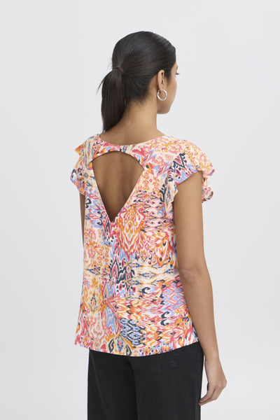 Marrakech Patterned Keyhole Blouse