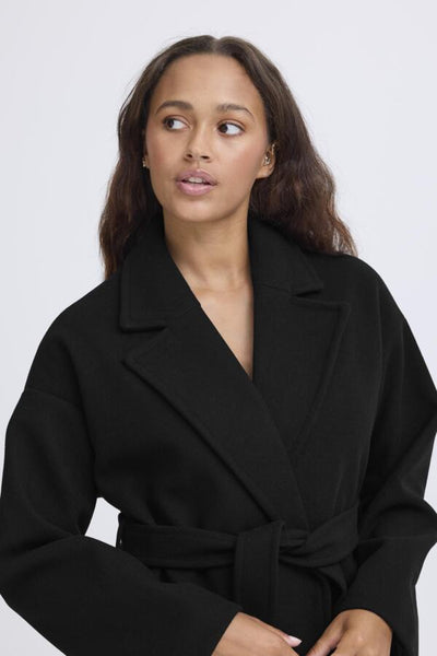 Jannet Tie Coat (Black)