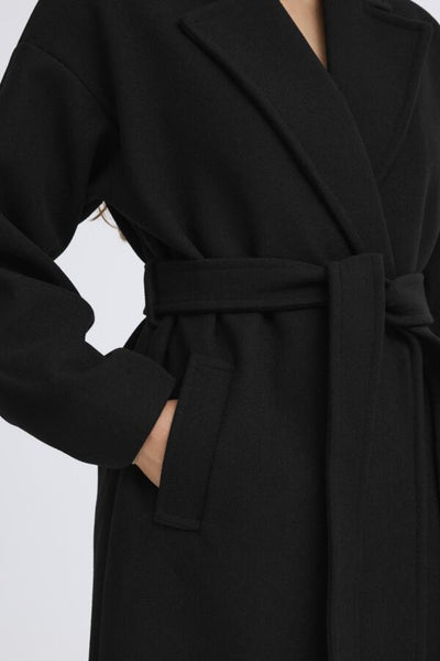 Jannet Tie Coat (Black)