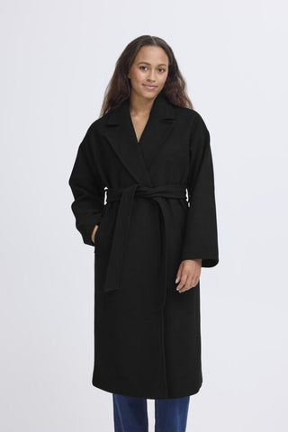 Jannet Tie Coat (Black)