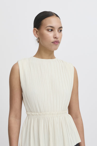 Yamilet Pleated Top (Cream)