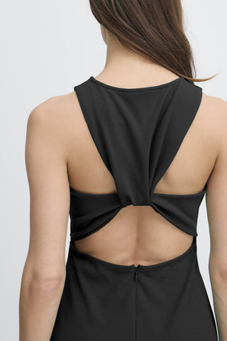 Katine Open Back Dress (BLack)